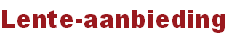 Lente-aanbieding